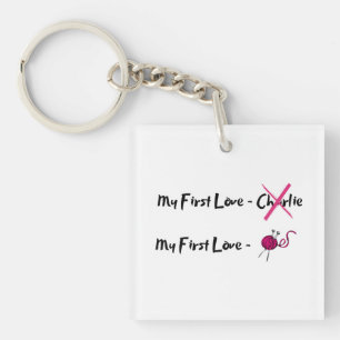 I love Knitting Keychain