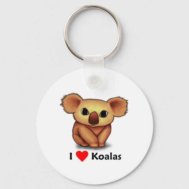 I love Koalas Keychain (Front)
