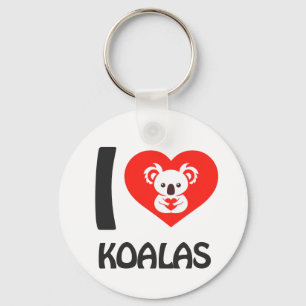 I love Koalas Keychain