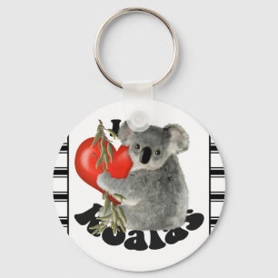 I Love Koalas Keychain