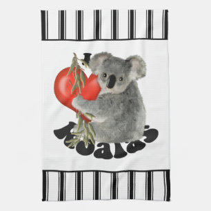I Love Koalas Kitchen Towel