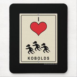I Love Kobolds Mouse Pad