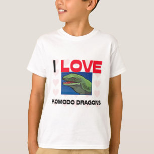 I Love Komodo Dragons T-Shirt
