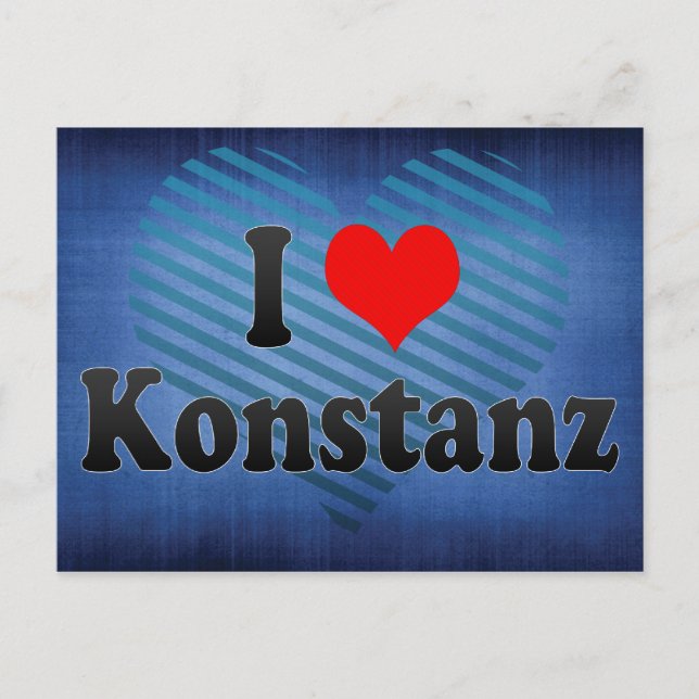 I Love Konstanz, Germany Postcard (Front)