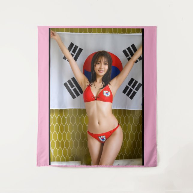 I love Korea Tapestry (Front)