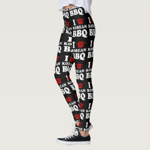 I Love Korean BBQ (고기구이) Leggings