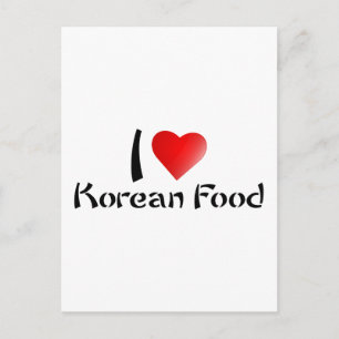 I LOVE KOREAN FOOD POSTCARD