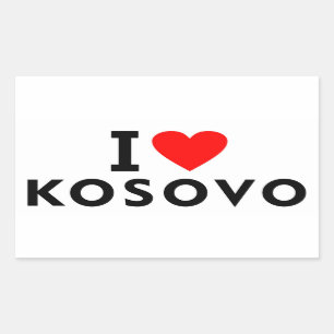 I love Kosovo country like heart travel tourism Sticker
