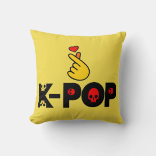♥I Love KPop Fabulous Soft and Wrinkle-free Throw Pillow