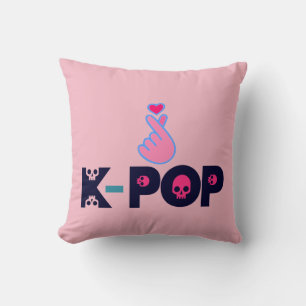 ♥I Love KPop Fabulous Soft and Wrinkle-free Throw Pillow