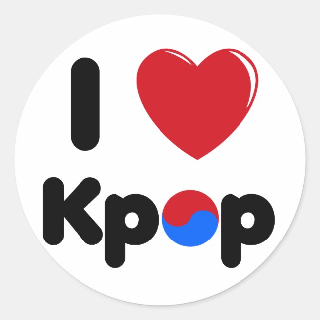 I love kpop sticker (Front)