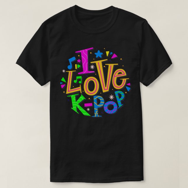 I Love KPop T-Shirt (Design Front)