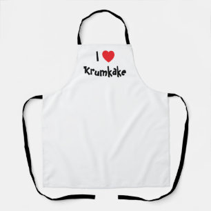 I Love Krumkake Christmas Baking Apron