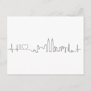 I love Kuala Lumpur (ecg style) souvenir Postcard