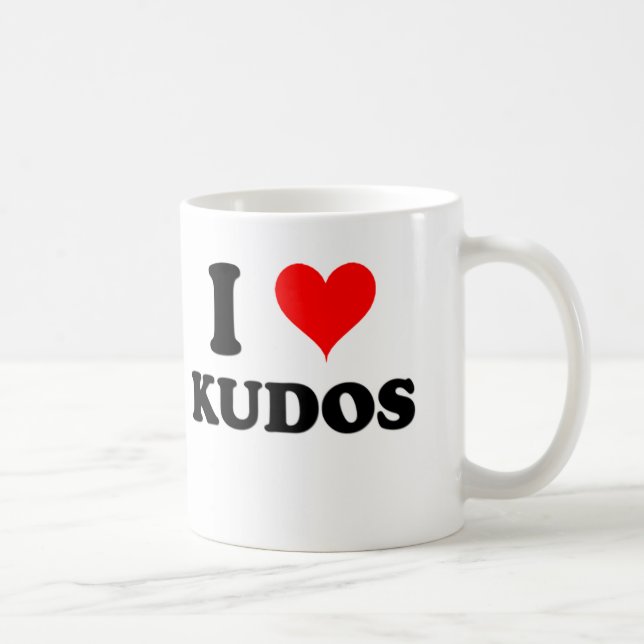 I Love Kudos Coffee Mug (Right)