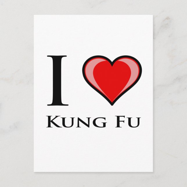 I Love Kung Fu Postcard (Front)