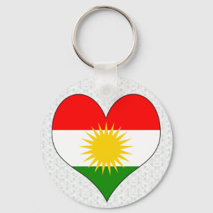 I Love Kurdistan Keychain