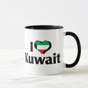 I Love Kuwait Flag Mug