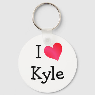 I Love Kyle Keychain