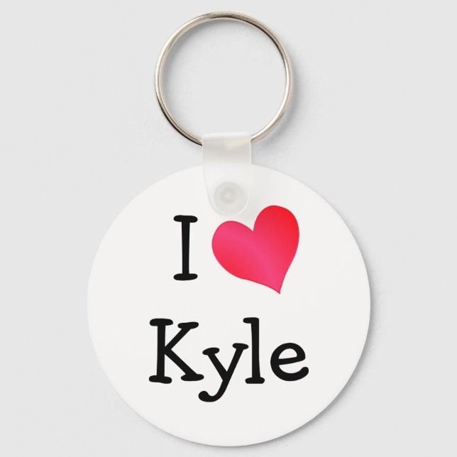 I Love Kyle Keychain (Front)