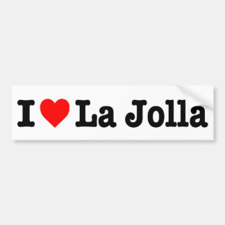 "I love La Jolla" Bumper Sticker