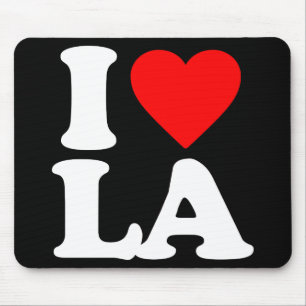 I LOVE LA MOUSE PAD