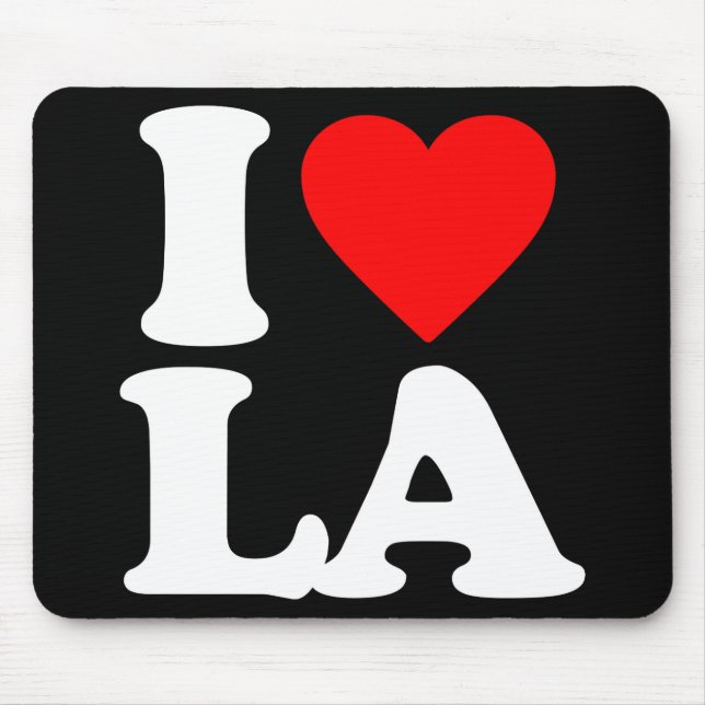 I LOVE LA MOUSE PAD (Front)