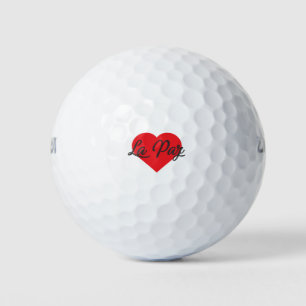 I Love La Paz - Bolivia Golf Balls