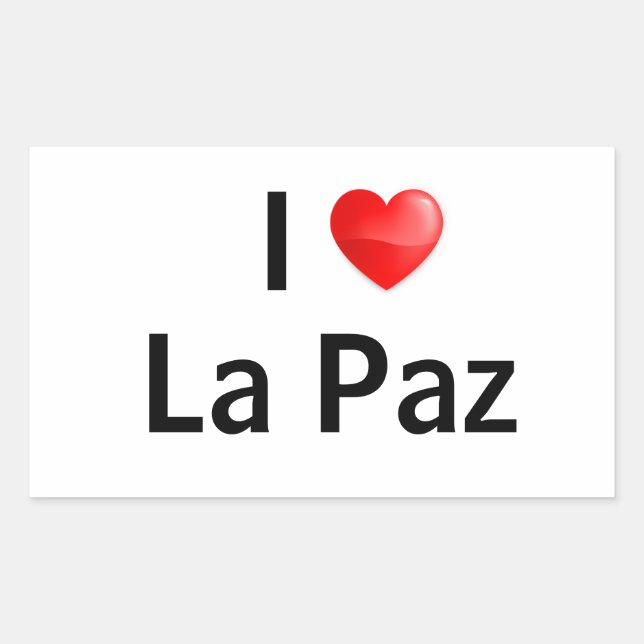I love La Paz Sticker (Front)