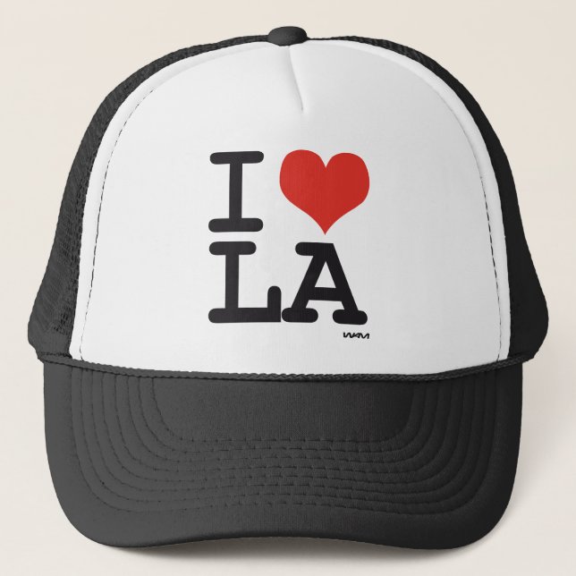 I LOVE LA TRUCKER HAT (Front)