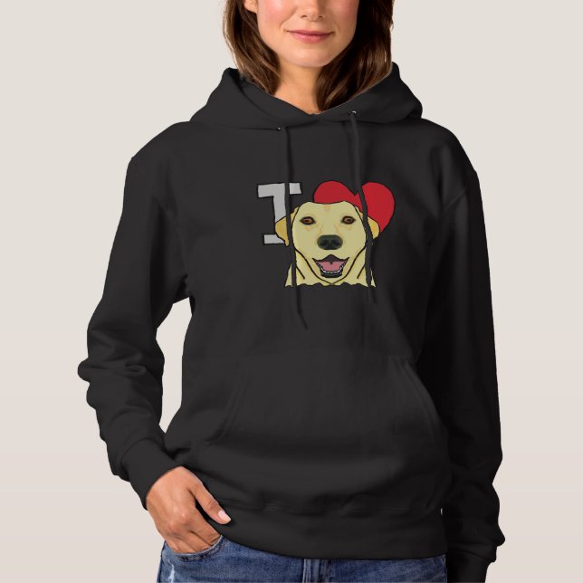 I Love Labradors Hoodie (Front)