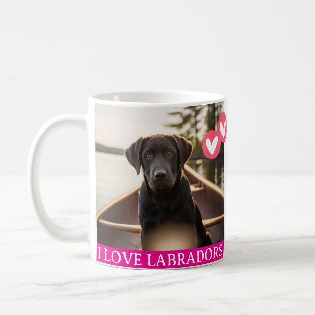 I Love Labradors Mug (Gauche)