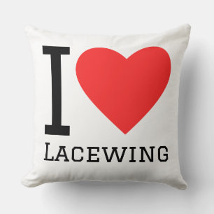 I love lacewing throw pillow