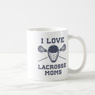 I Love Lacrosse Moms Funny Lax Coffee Mug