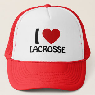 I love lacrosse trucker hat