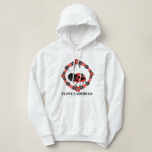I love ladybugs womens hoodie