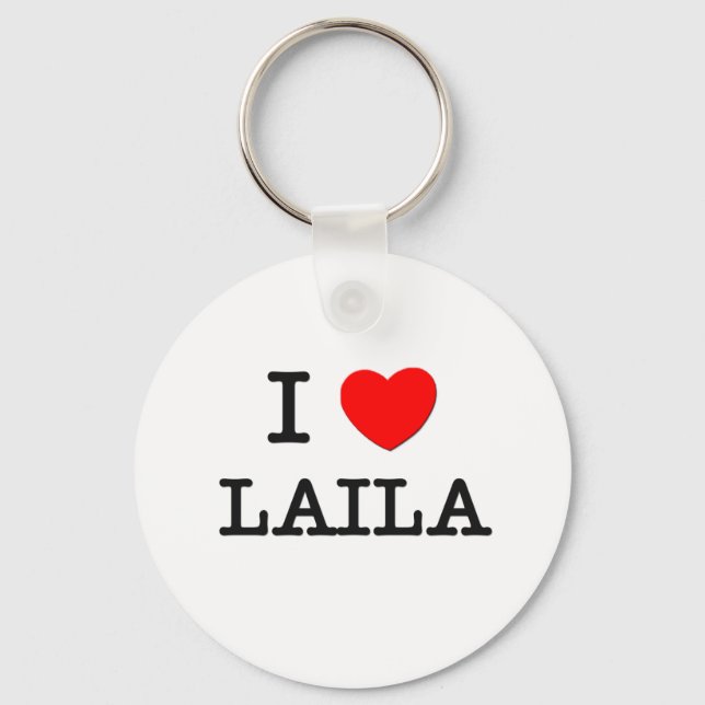 I Love Laila Keychain (Front)