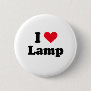 I love lamp 2 inch round button
