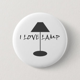 I Love Lamp 2 Inch Round Button