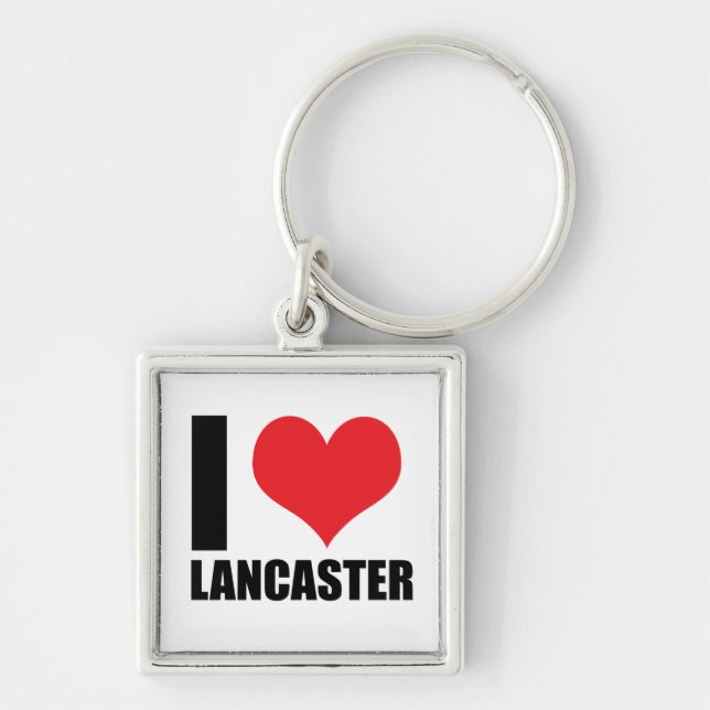 I love Lancaster Keychain (Front)