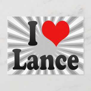 I love Lance Postcard