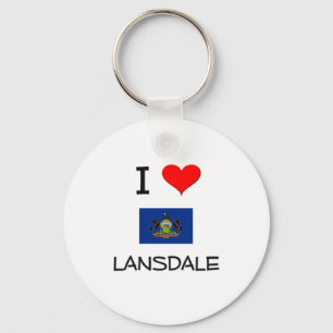 I Love Lansdale Pennsylvania Keychain