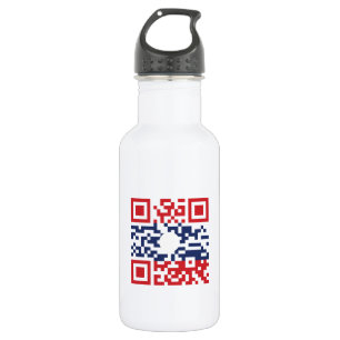 I Love Laos (Khoy Huk Lao) Flag QR Code   Lao Geek 532 Ml Water Bottle