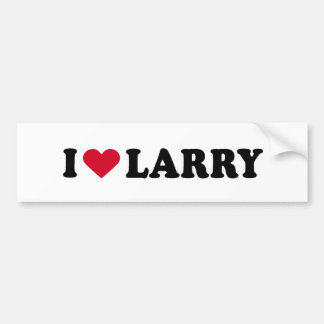 I LOVE LARRY BUMPER STICKER