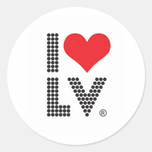 I Love Las Vegas Classic Round Sticker