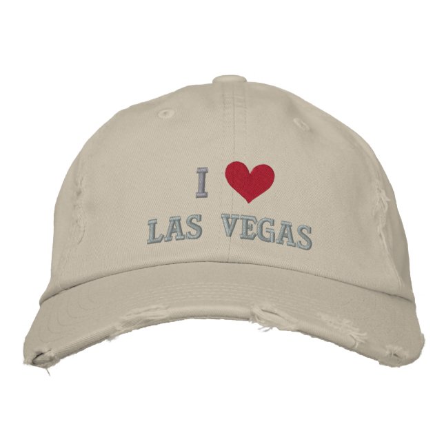I LOVE LAS VEGAS -- NEVADA EMBROIDERED HAT (Front)