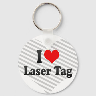 I love Laser Tag Keychain