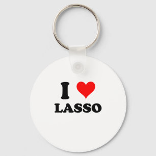 I Love Lasso Keychain