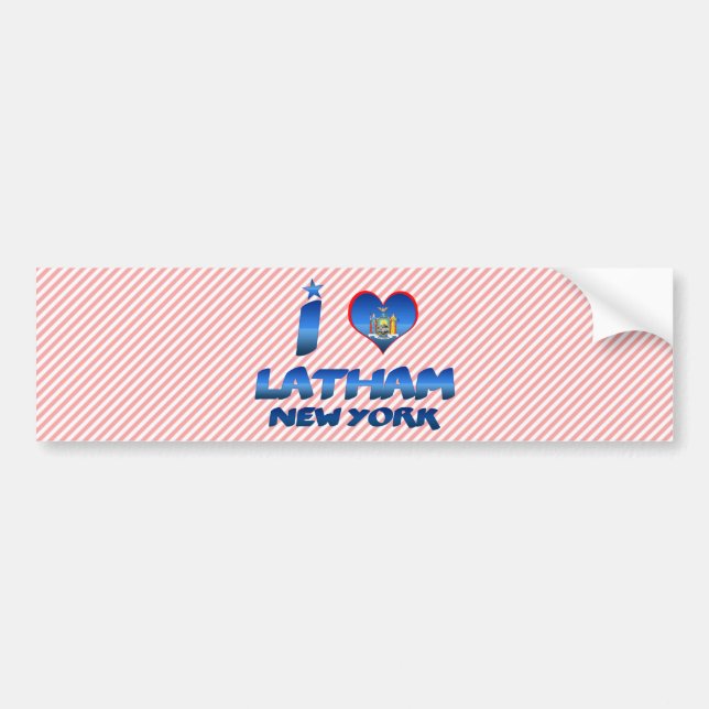 I love Latham, New York Bumper Sticker (Front)