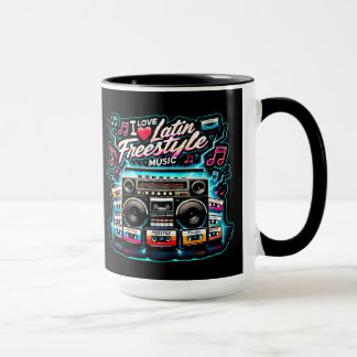 I Love Latin Freestyle Music  Mug